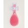 Comb massage oval for drying hair 24*10cm pink suspension QF