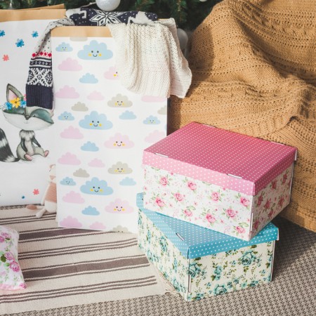 Gift folding box, packaging, “Memories of wonderful”, 31.2 x 25.6 x 16.1 cm-1