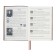 Dated 2025 diary, A5+, 176 sheets of Escalada, soft cover cover, pancake embossing, lies, cream block 70 g/m2, brown