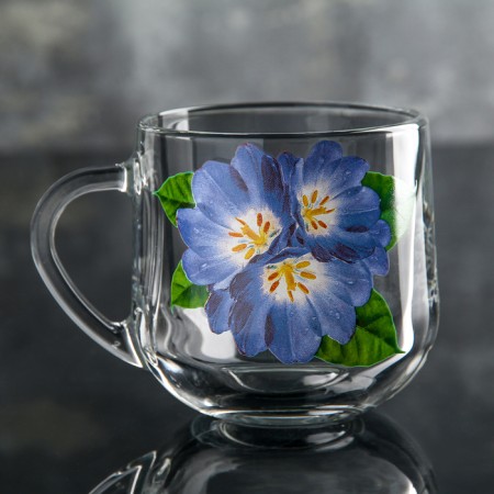 Glass Glass "Flower Rainbow", 300 ml, MIX drawing-2