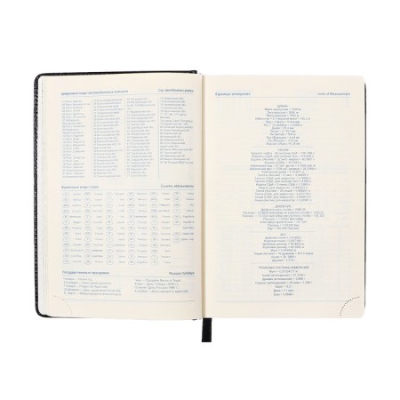 Dated diary 2024, A5, 168 sheets in the ruler, the leatherette "Nebraska", gold cut, black-9