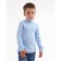 School turtleneck for children, blue color, height 134
