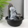 The desktop fountain from the network, the backlight "Little Khothei with cliffs at the rock" 16x16x19 cm