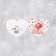 Valentine Postcard "Love Message", 7 x 6 cm