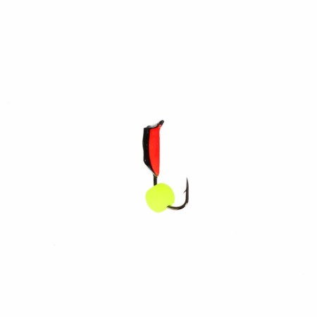 Mormyshka column black, red abdomen + ball lime, weight 0.6 g-1