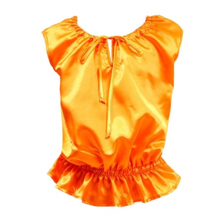 Pumpkin carnival costume, vest, black-orange hat, height 116-134-4