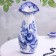 VAZ Gzhel "Paradise", white-blue, ceramics,