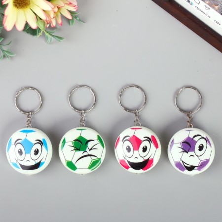Light Light on the Ring "Football Smile" glows mix 4x4x1 cm-2
