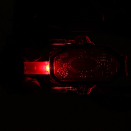 The helmet of the policeman "Super Agent", light and sound effects, works from batteries-11