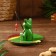 Souvenir "Frog on the sheet" wood 10x9x10 cm