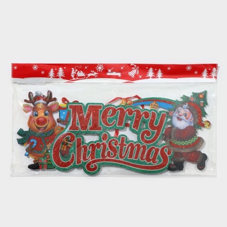 Decorative luminous jewelry (suspension) "Merry Christmas" 17.5x40 cm-7