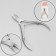 Manicure nippers for cuticle, double spring, 9.5 cm, blade length - 10 mm, on the blist, silver color
