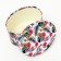 A set of oval boxes 3 in 1 "Multi -colored flowers", 27 x 21.6 x 15.3 - 21 x 15.2 x 12