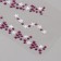 Sticker of rhinestone plastic "Chocker from stars" Violet 11.6x18 cm