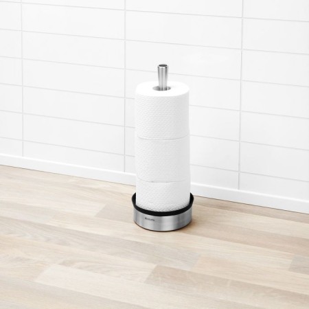 Brabantia Profile toilet paper storage holder, Steel color