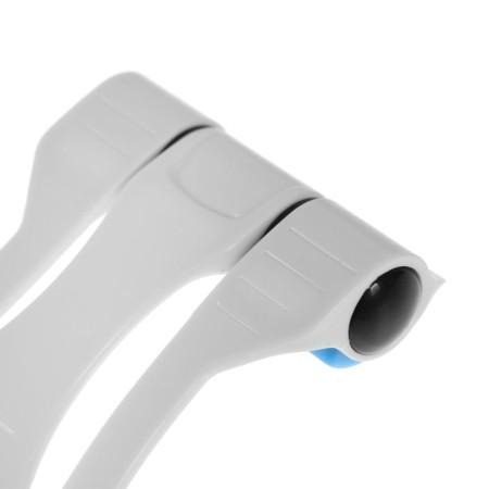 Luazon phone stand, folding, reinforced, adjustable height, white/blue-9