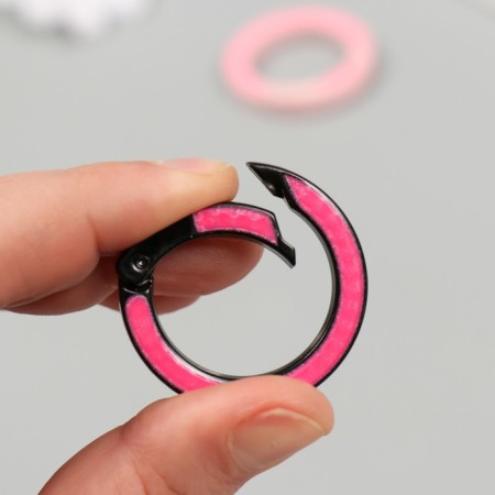 Carabiner Metal "Ring. Insert" mix 3.6x3.6 cm-4