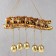 Music Music Metal, Polystone "Seven Elephants on the Bosk" 9 bells 44x21 cm
