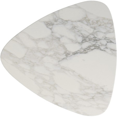 Commerce table "Delta", 780 × 770 × 418 mm, color white marble-2
