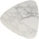 Commerce table "Delta", 780 × 770 × 418 mm, color white marble