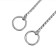Collar - Broke "Cobra", 50 cm, chain thickness 4 mm, silver
