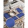 A set of napkins for setting the table "Blue transfusion", rectangular, rounded edges, size 30x46 cm, 4 pcs