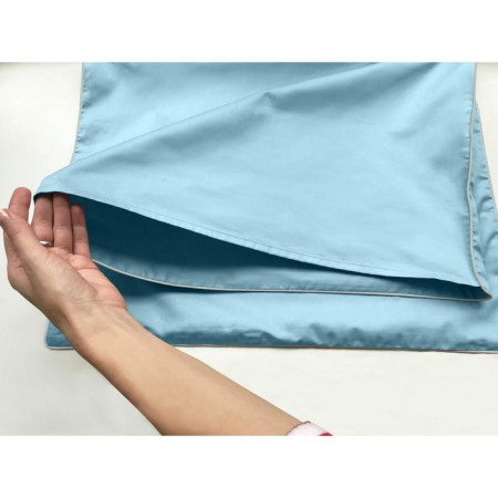 Pillowcase Satin Luxe, size 70x70 cm, blue color-1