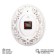 Watch wall, interior "turns", 31 x 26 cm, silent, white body with gold