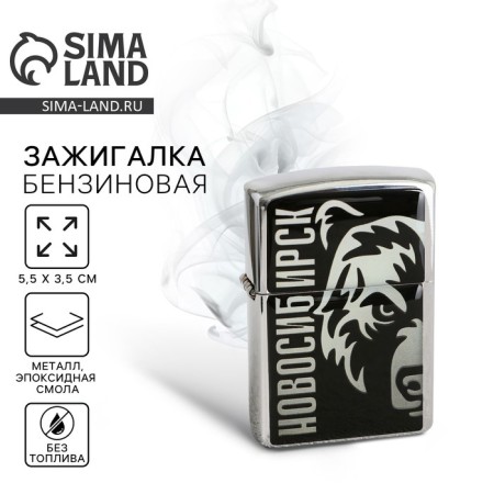 Gasoline lighter "Novosibirsk", 5.5 x 3.5 cm