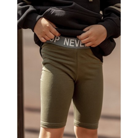 Велосипедки для девочки, рост 146 см, цвет хаки-1