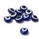 The bead "Eye" is flat, 1 × 1 × 0.6 cm, (set 10 pcs.), Blue color