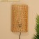 Lamp wall -mounted from a rattan "grid" 1x120W, E27, 24x14x40 cm