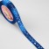 Atlase tape "Happy New Year", 15 mm, 23 ± 1 m, blue color No. 122