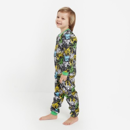 Pajama nursery was formed, black color/inscriptions, height 116 cm-1