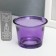 Glass of glass for 1 candle "gloss", lilac 4.7x6.2x6.2 cm