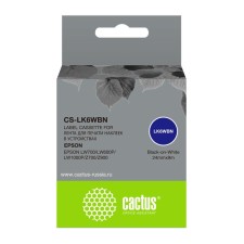 Картридж ленточный Cactus CS-LK6WBN черный для Epson LW700/LW600P/LW1000P/Z700/Z900