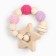 Gift set of crumb I "Love is you", diaper 100x130 cm and accessories