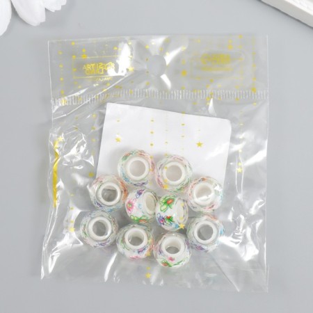 Busina for creativity plastic "Lill - Flowerers" 1.3x1.3x0.8 cm-3