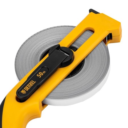 Geodesic roulette Denzel 31492, open case, metal tape, 50 m x 13 mm-2