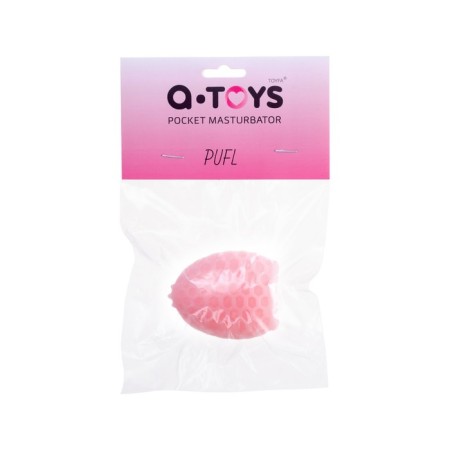 Masturbator A-Toys Pufl, Pink color, three, 6 cm d 2.7 cm-10