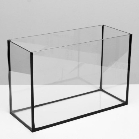 Aquarium rectangular "atall" with a lid, 20 liters, 38 x 19 x 28/33 cm, black-3