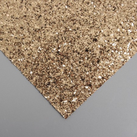 Liszt for creativity claims. Kozh "Large sparkles" of a light gold sheet 33x20 cm thick 0.84 mm-2