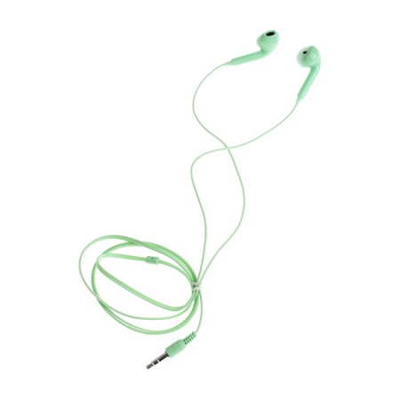 U19 headphones, wired, inserts, 1 m, jack 3.5 mm, green-1