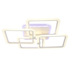 Светильник светодиодный потолочный с пультом Ambrella light, Original, FA537, 4хLED, 148 Вт, 11100Lum, 3000-6400К, цвет белый