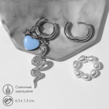 Earrings with the removable element of the 