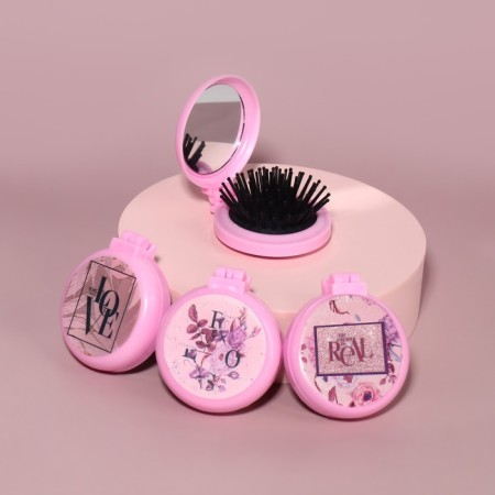 The comb is massage, folding, with a mirror, D = 6.5 cm, Mix drawing-4