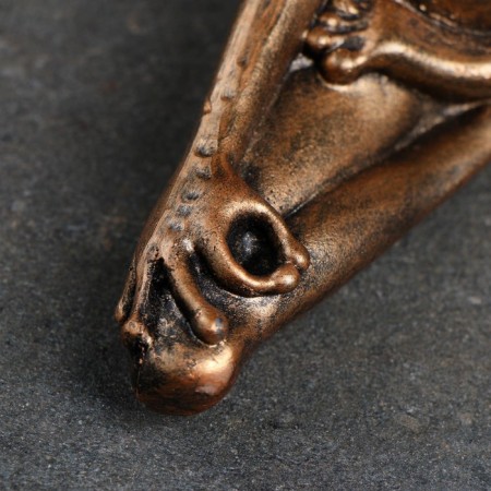 Figure "Frog Yoga in the Lotus Pose" 16x16x6cm, Bronze-3