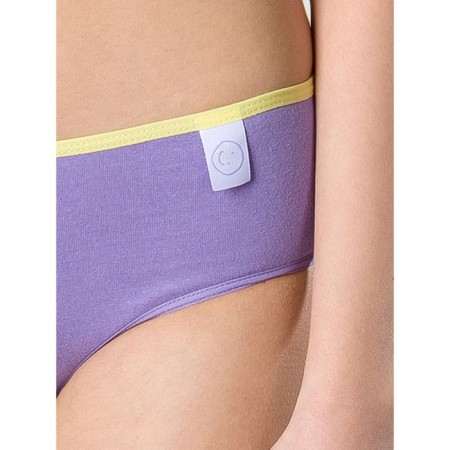 Panties for girls, height 104 cm, lilac, white, yellow color, 3 pcs-6