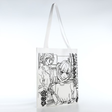Bag Schoper for coloring "Anime Girl", 35x40 cm, spanbond-3