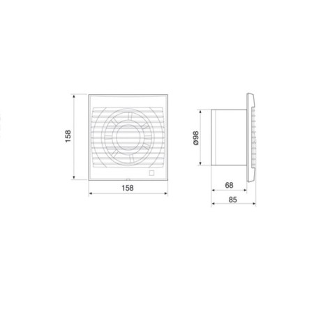 Expitable S&P Decor 100cr, D = 100, 230 V, Little School, 40 DB, White-3